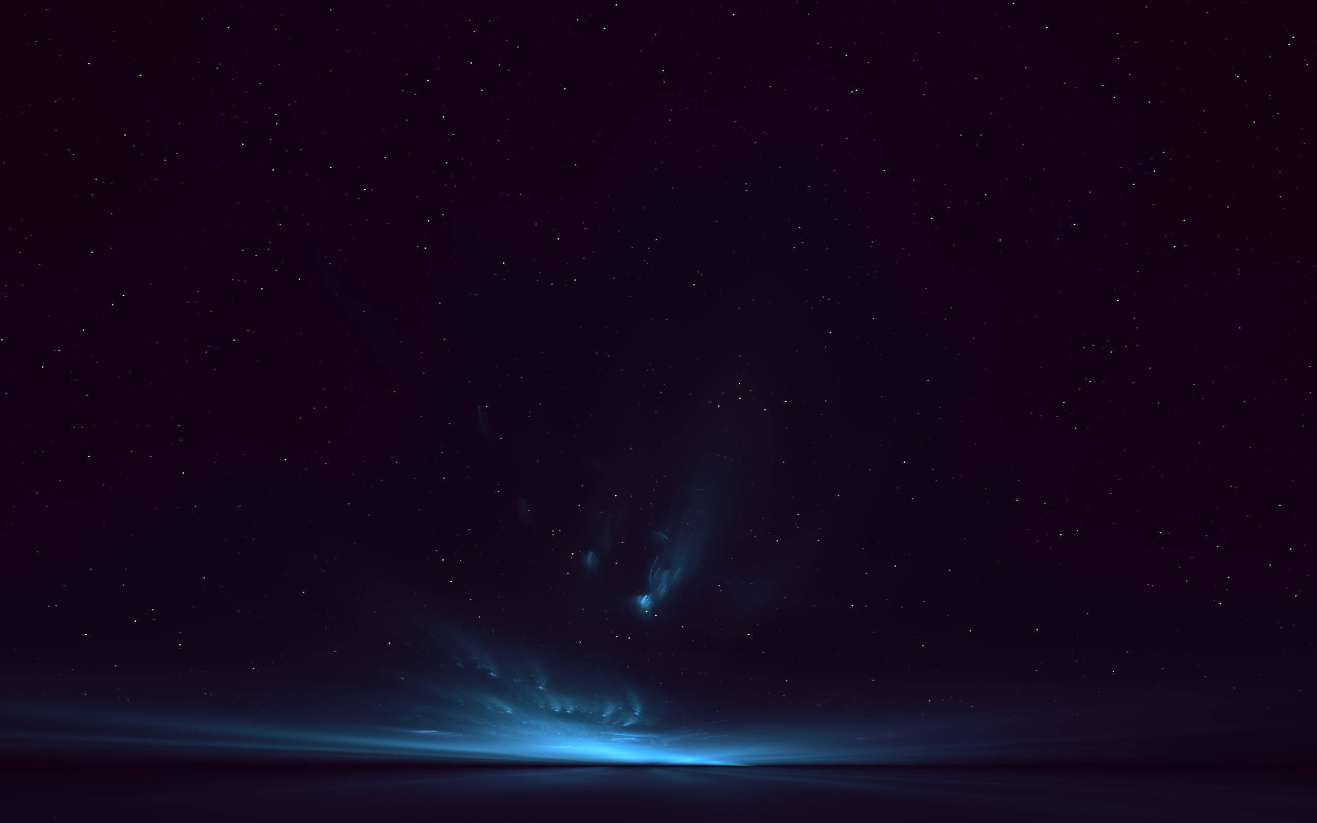 Black Galaxy Blue Comets Wallpaper