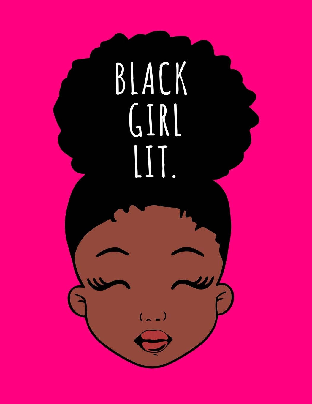 Black Girl Cartoon Smiling Wallpaper