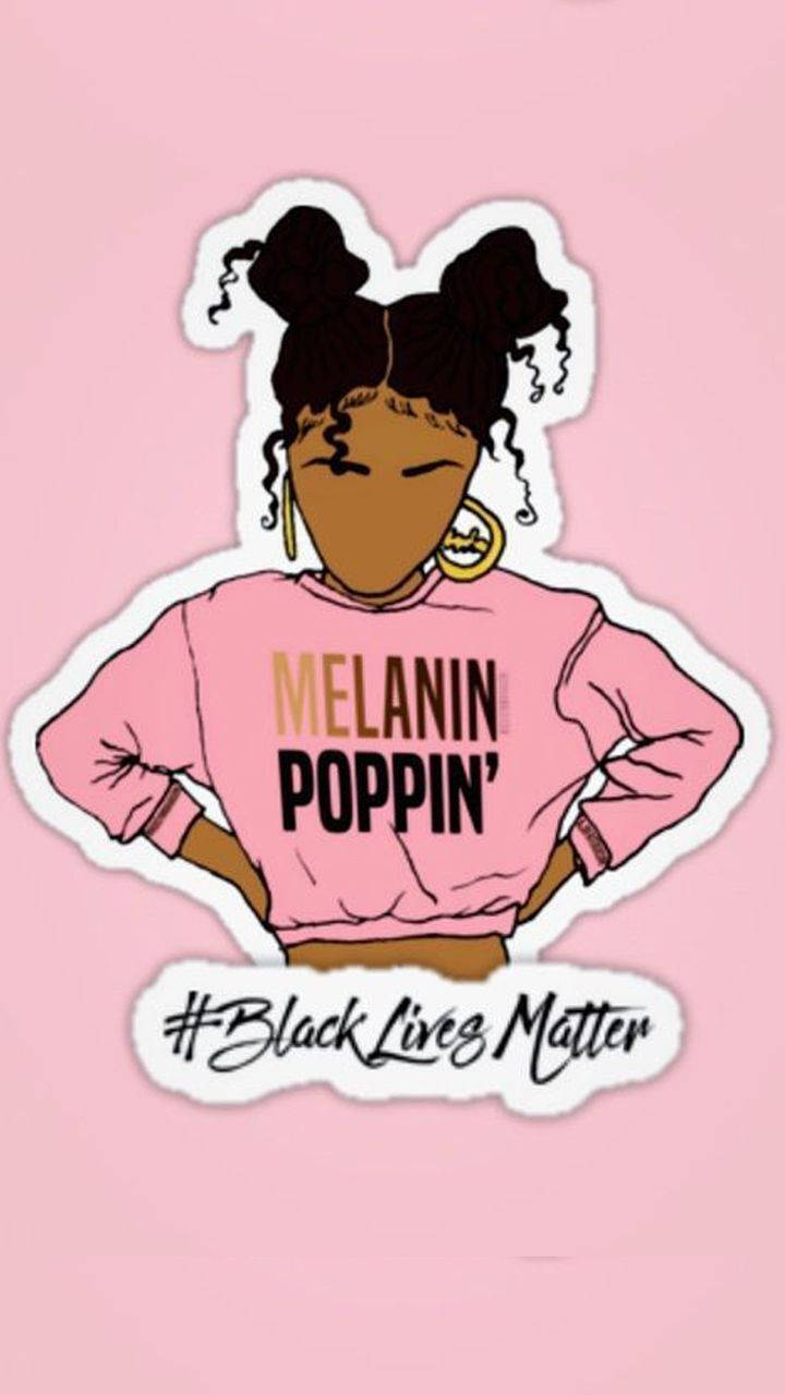 Black Girl Poppin' Wallpaper
