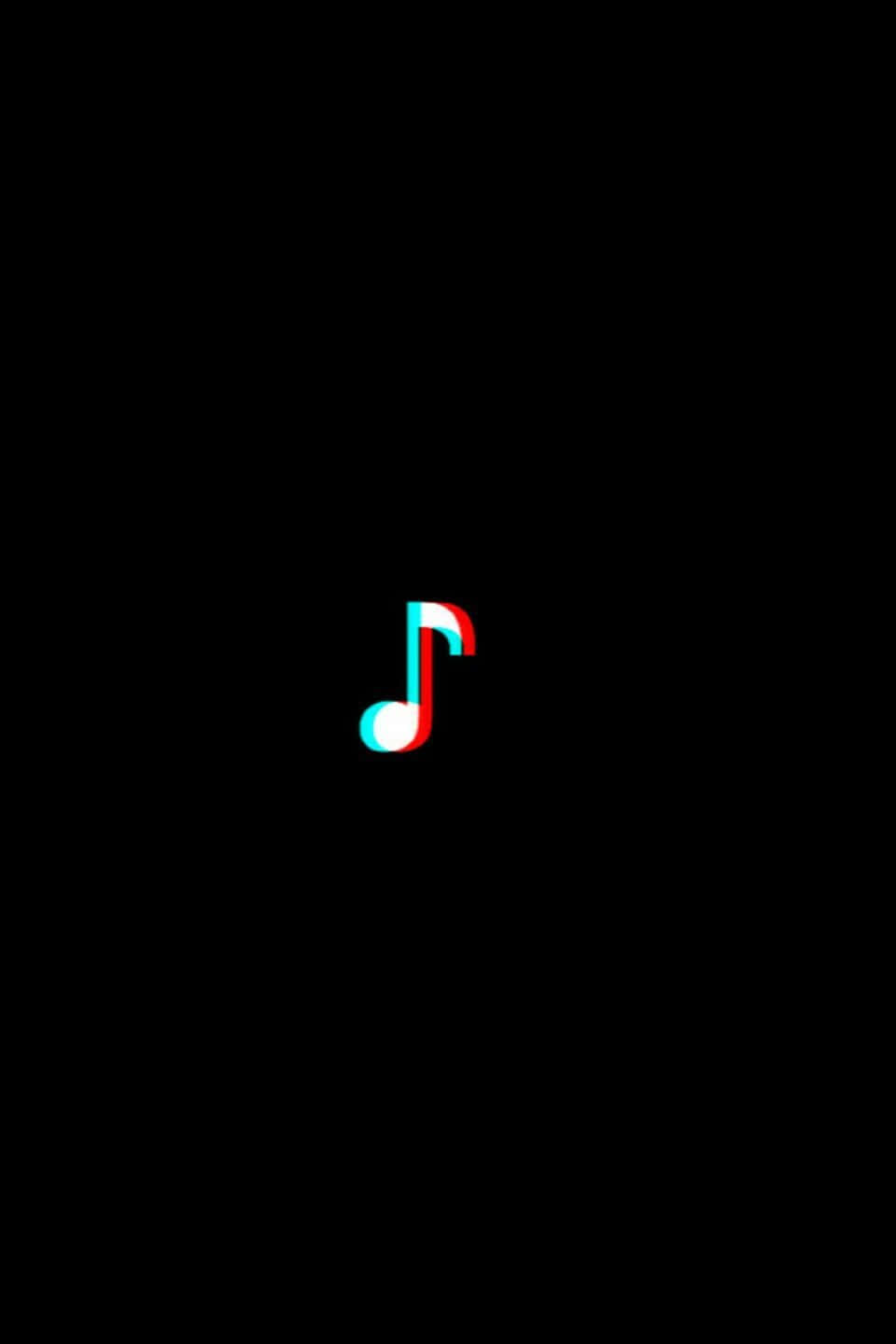 Black Glitch Note Wallpaper