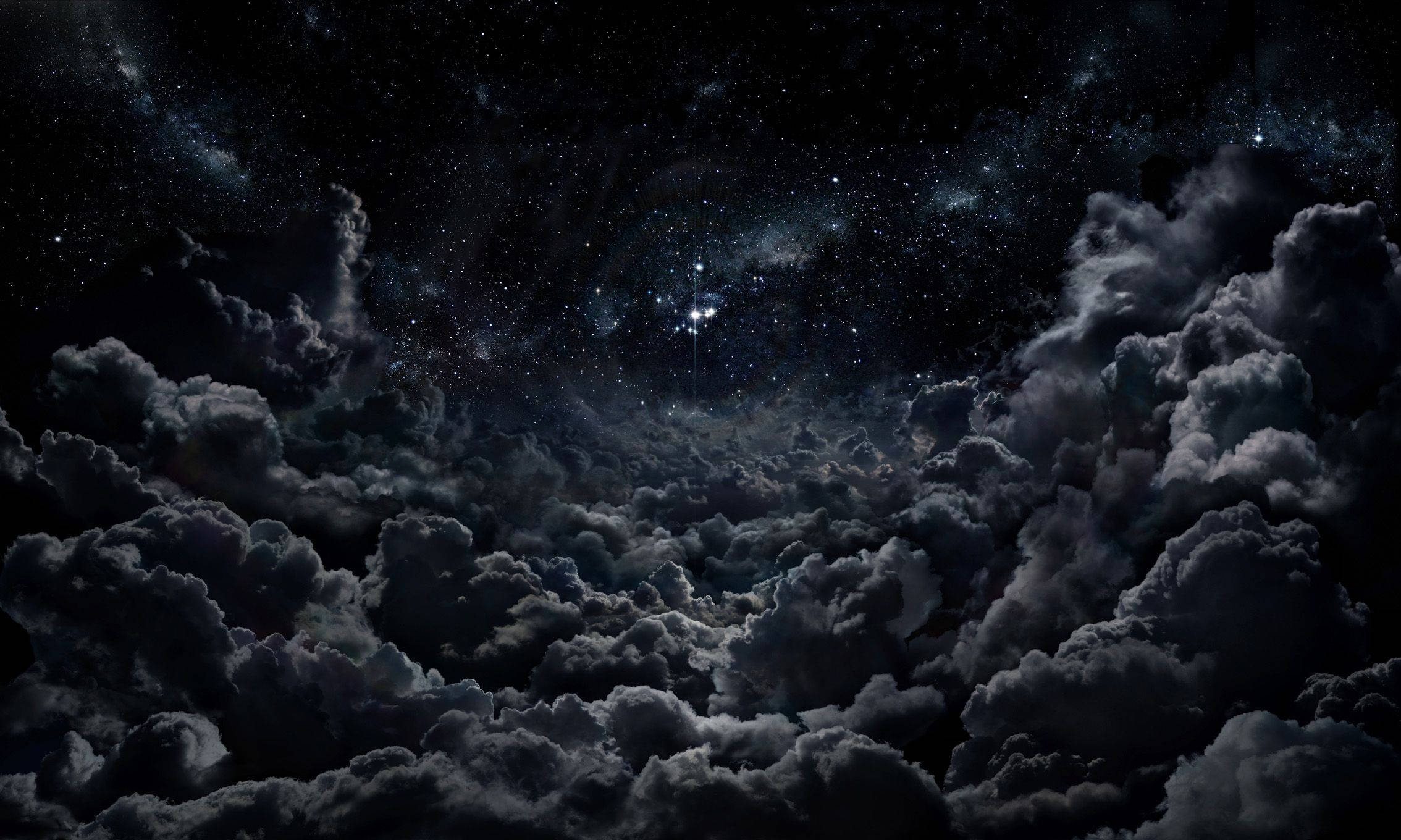 Black High Resolution Clouds Wallpaper