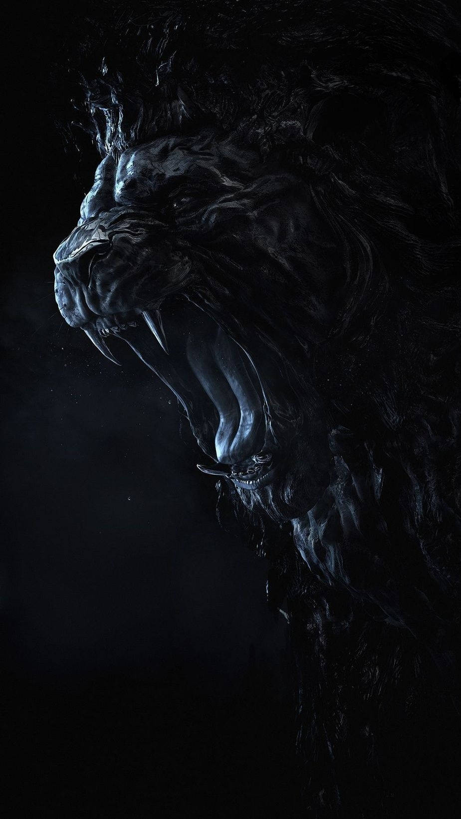 Black King Lion Wallpaper