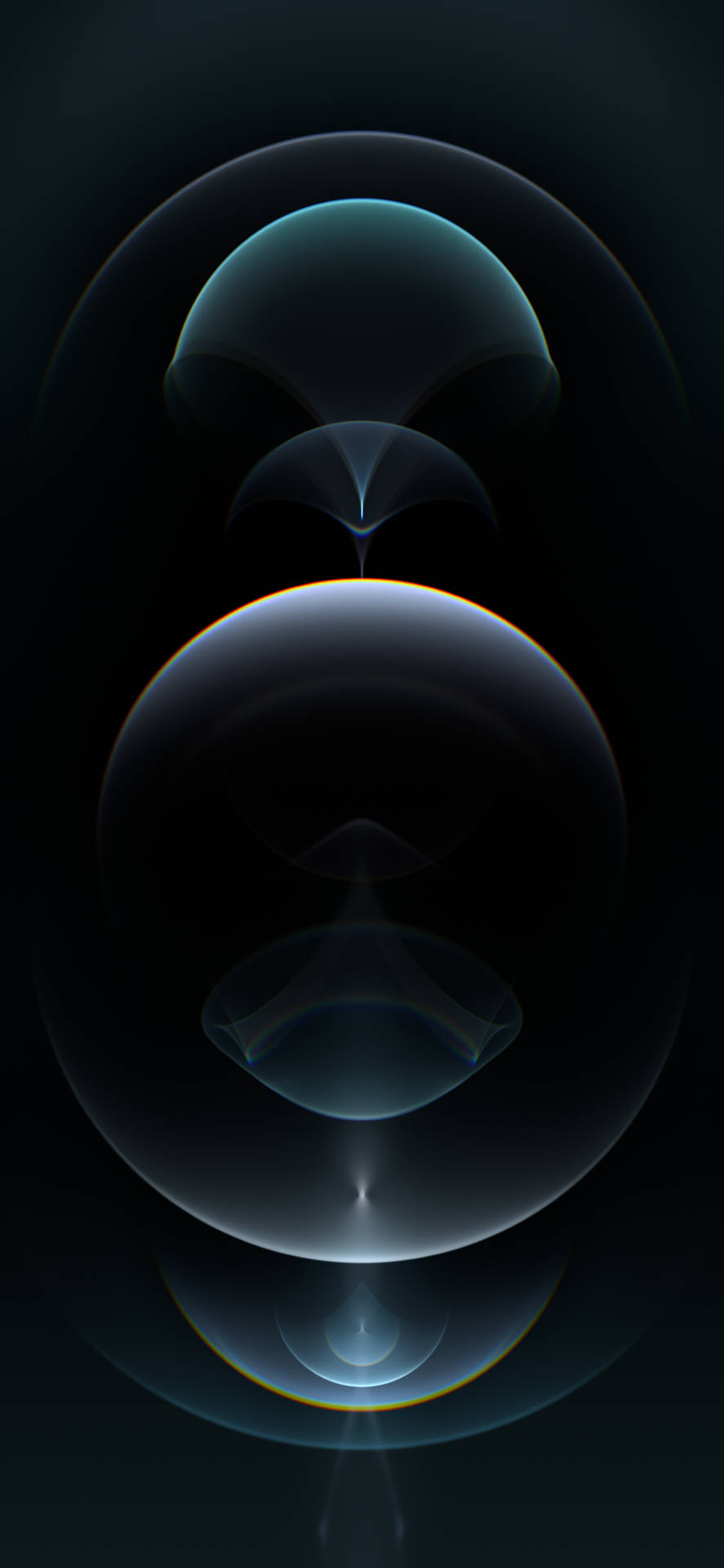 Black Lens Flares Ios 16 Wallpaper