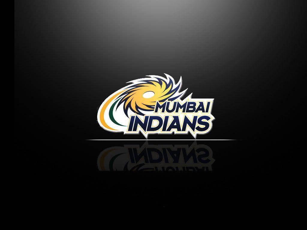 Black Mumbai Indians Logo Wallpaper