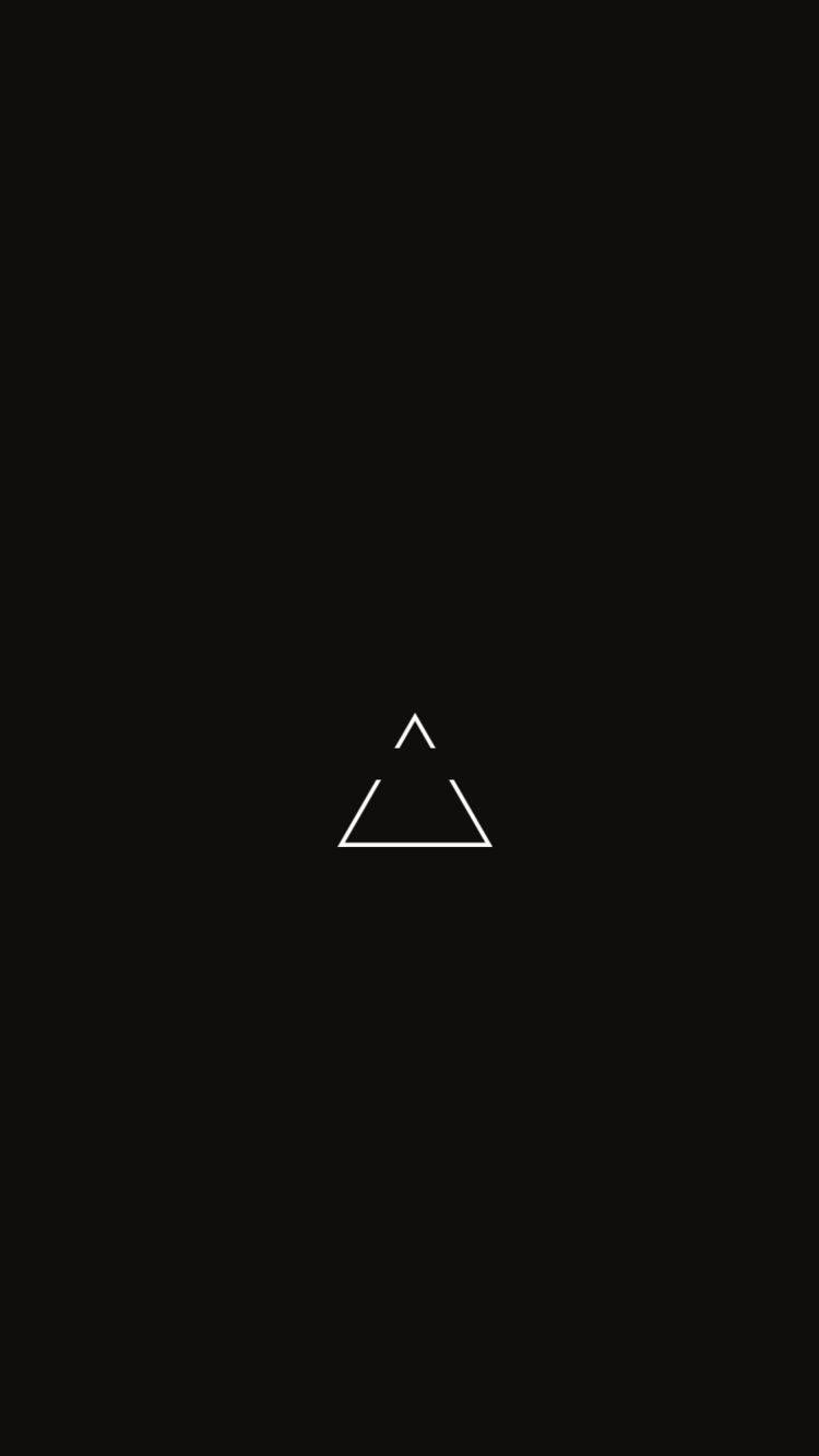 Black Pyramid With Broken Outline Wallpaper