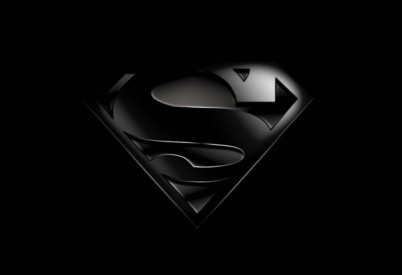 Black Superman Logo Wallpaper