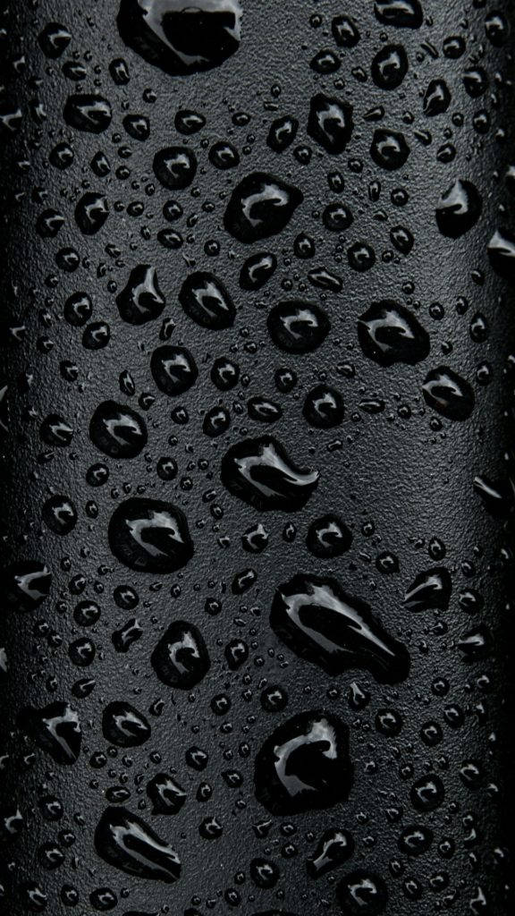 Black Water Droplets Wallpaper