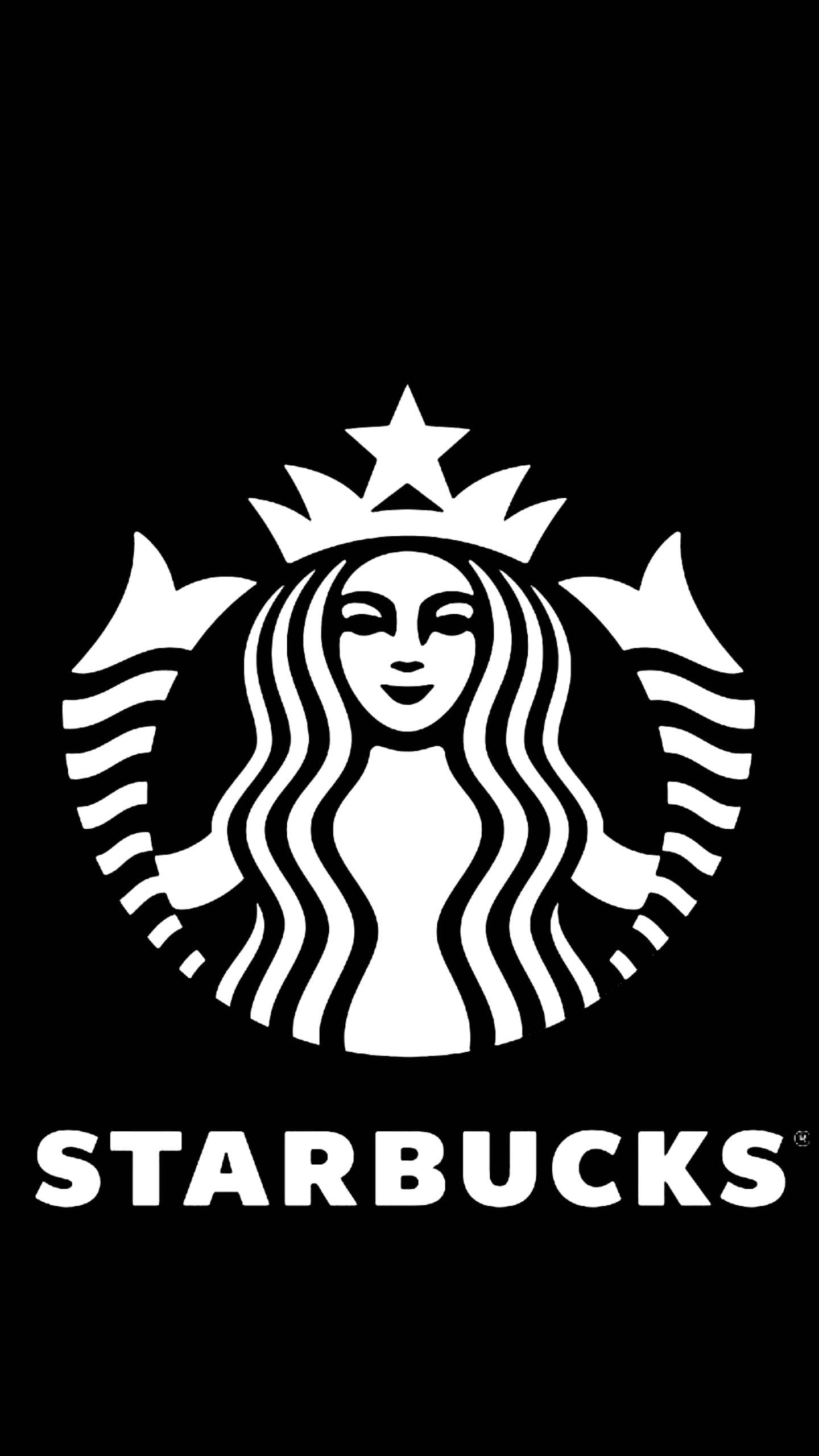 Black White Starbucks Iphone Wallpaper