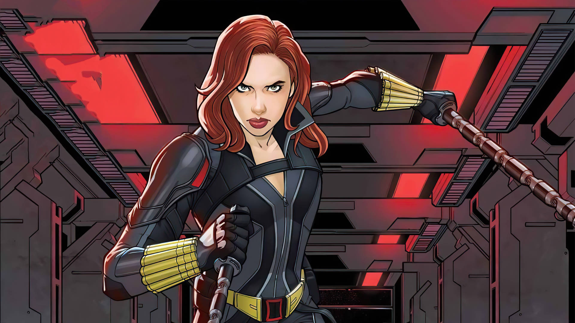 Black Widow Marvel Comic Wallpaper WallpapersOK