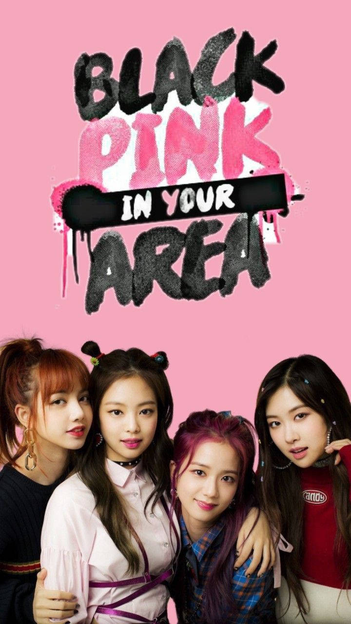 Blackpink In Your Area Graffiti With Members Wallpaper