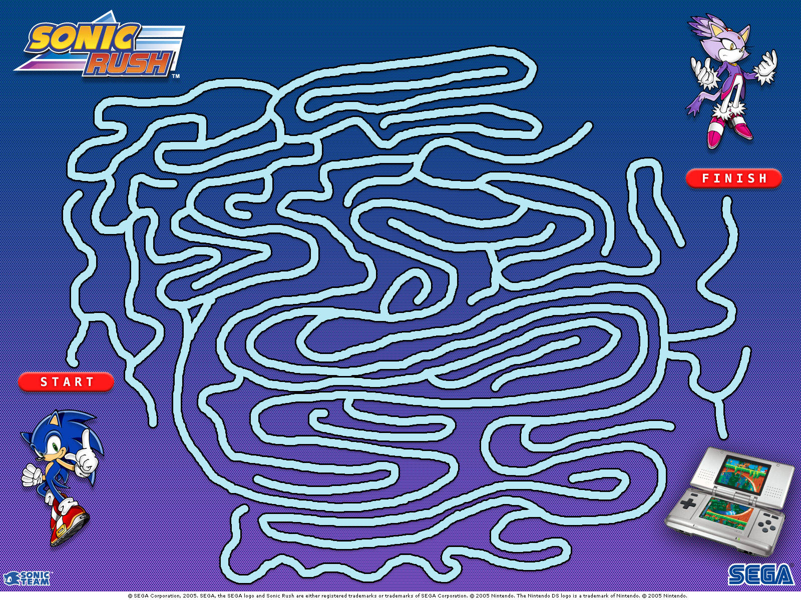 Blaze The Cat Maze Wallpaper