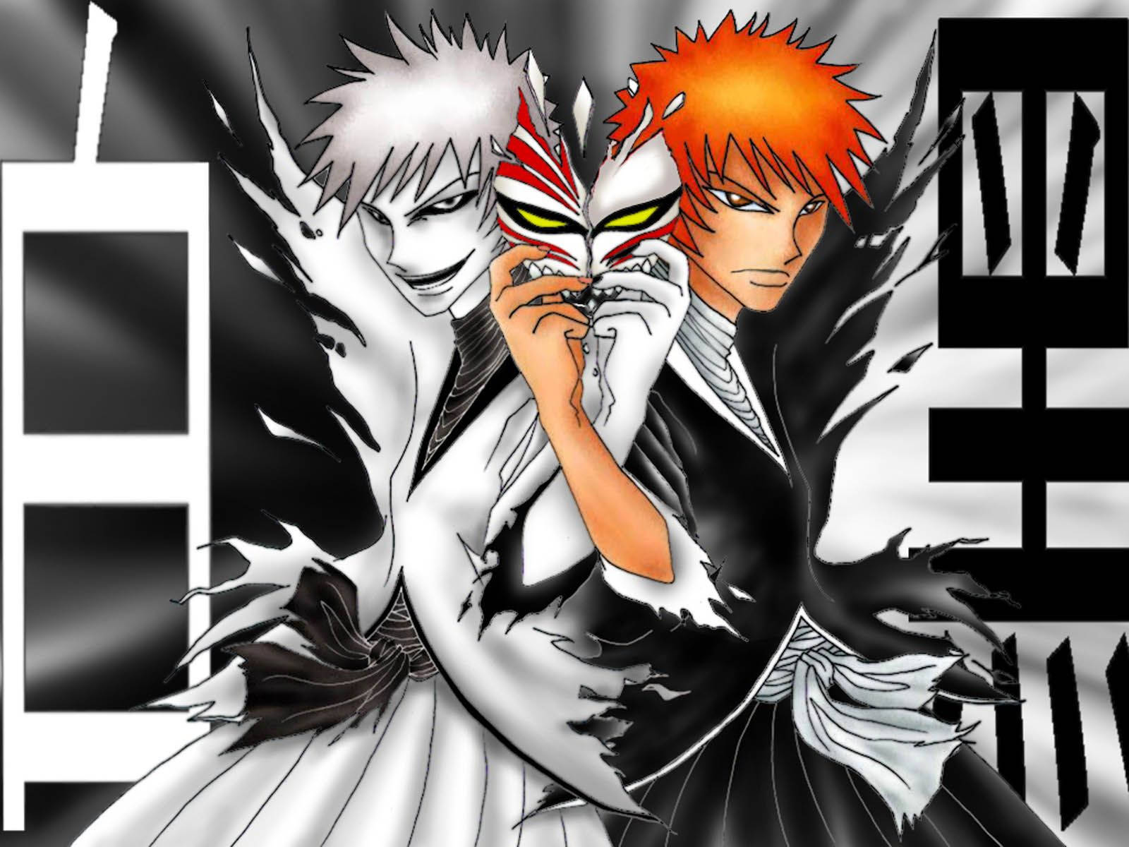 Bleach Ichigo Hollow Form Fan Art Wallpaper