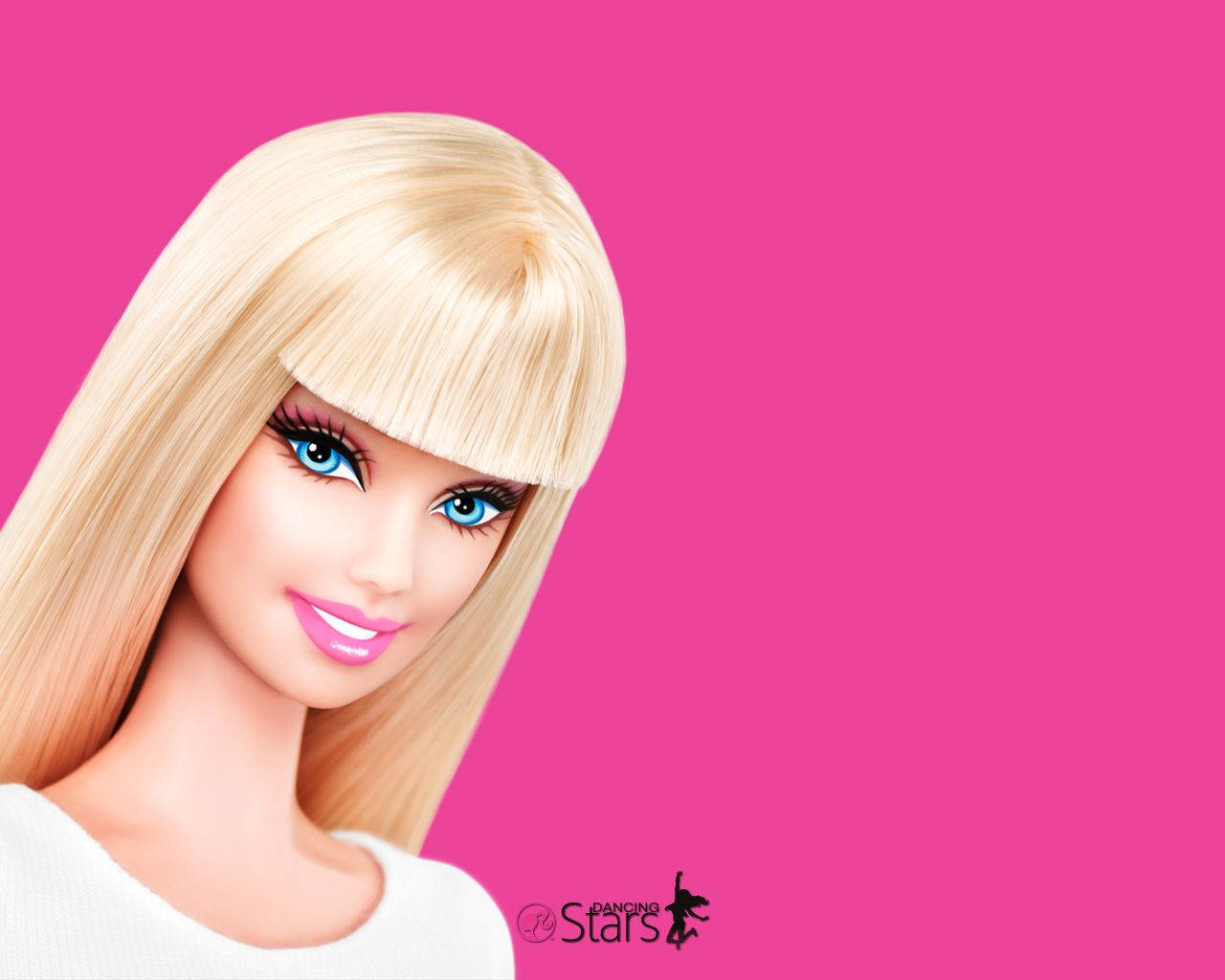 Blonde Barbie With Bangs Wallpaper