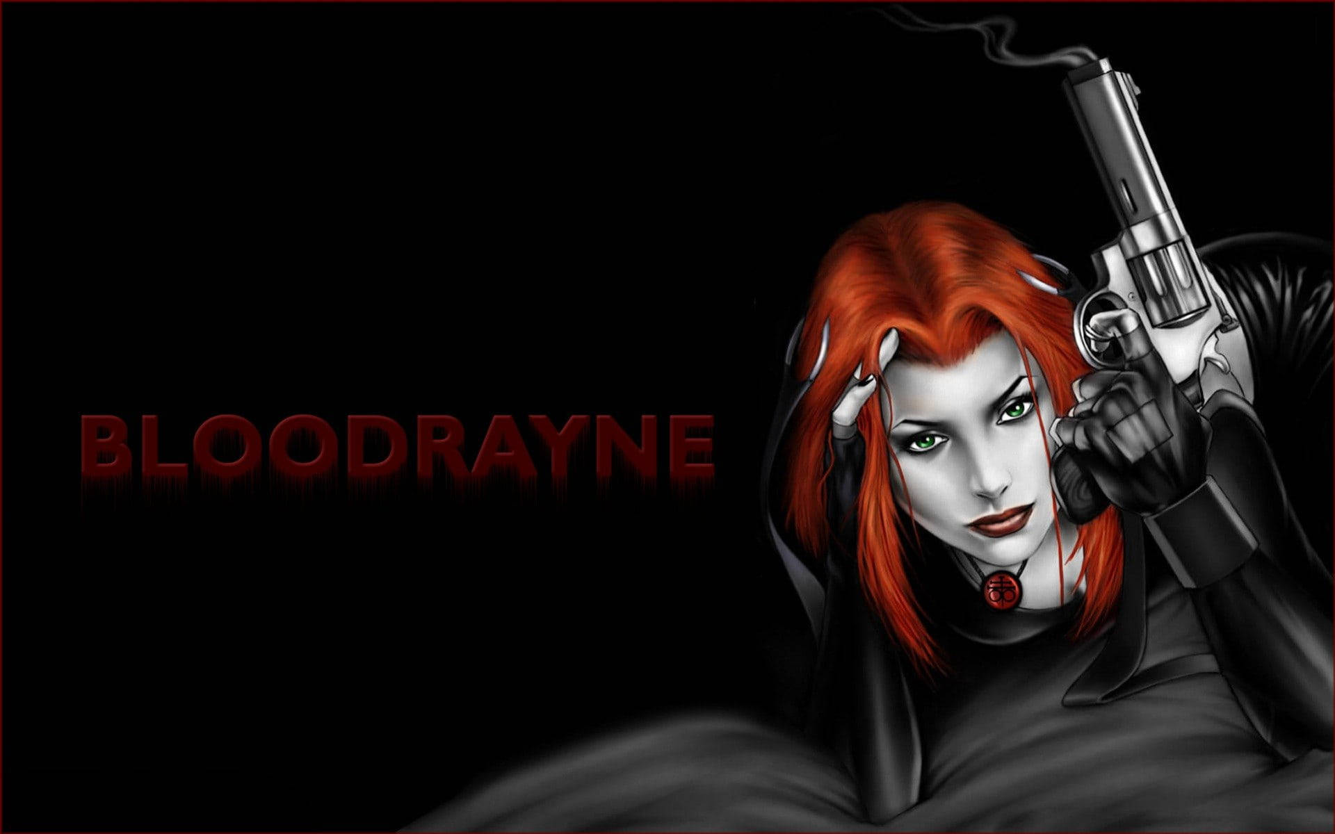 Bloodrayne Black And Red Gaming Wallpaper