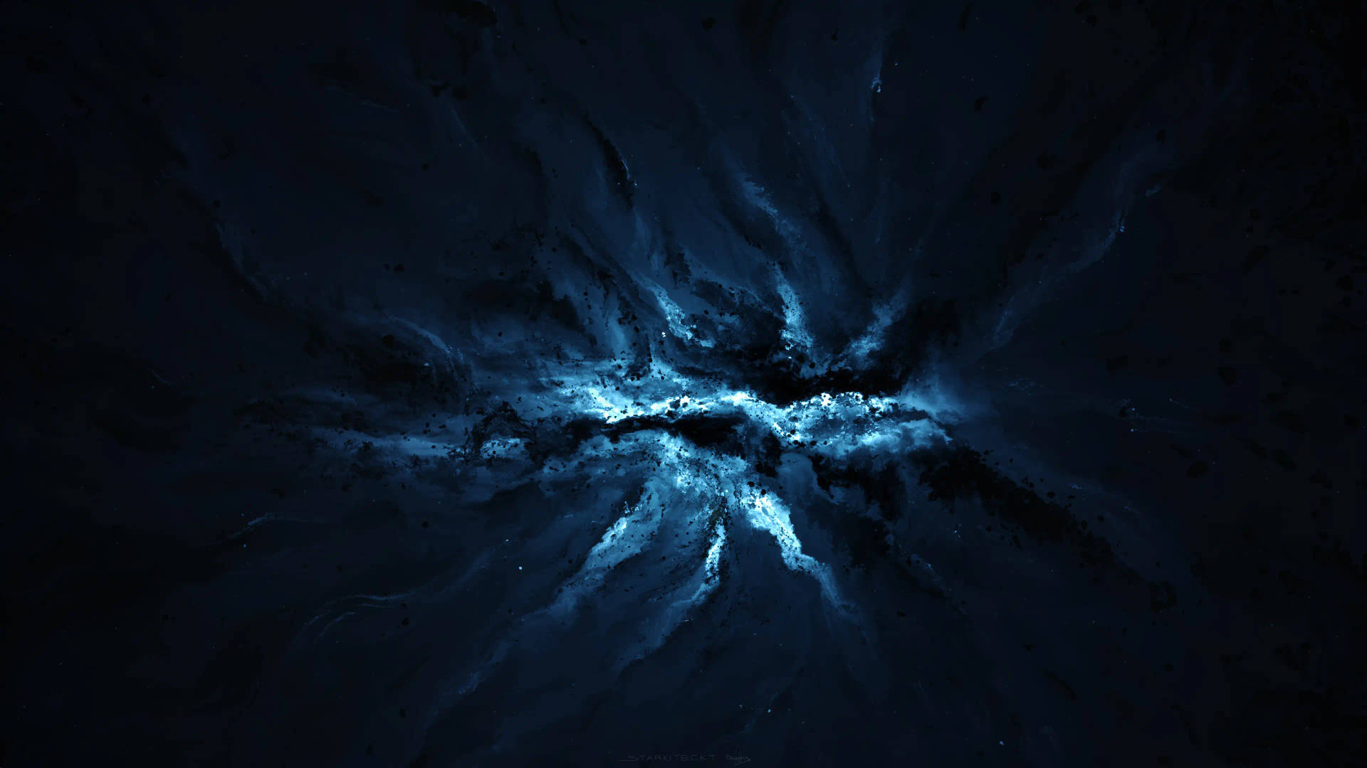 Blue 4k Galaxy Wallpaper