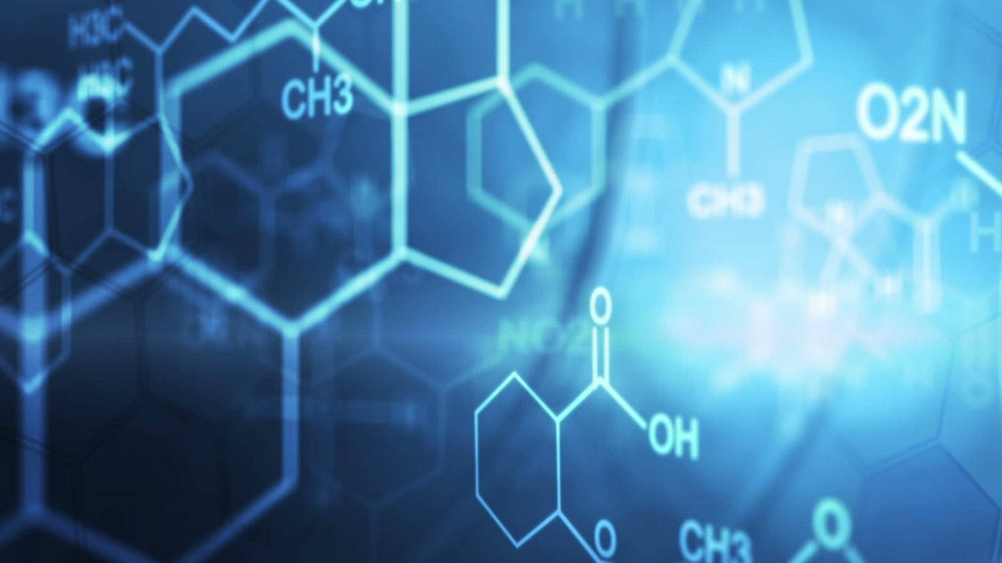 Blue Abstract Chemistry Science Wallpaper