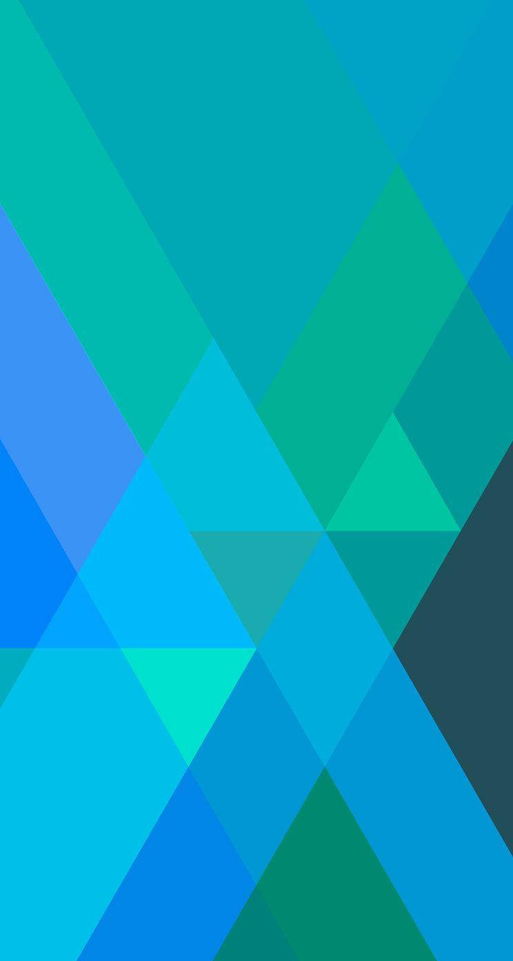 Blue And Green Geometric Lines Ios 7 Wallpaper