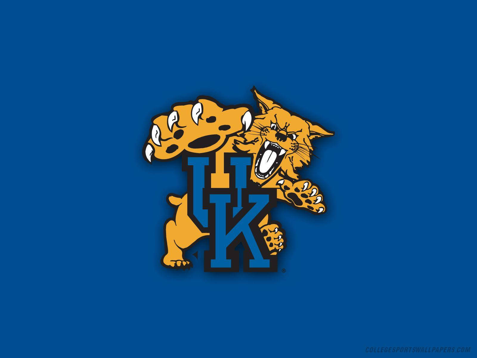 Blue Background Kentucky Wildcats Wallpaper