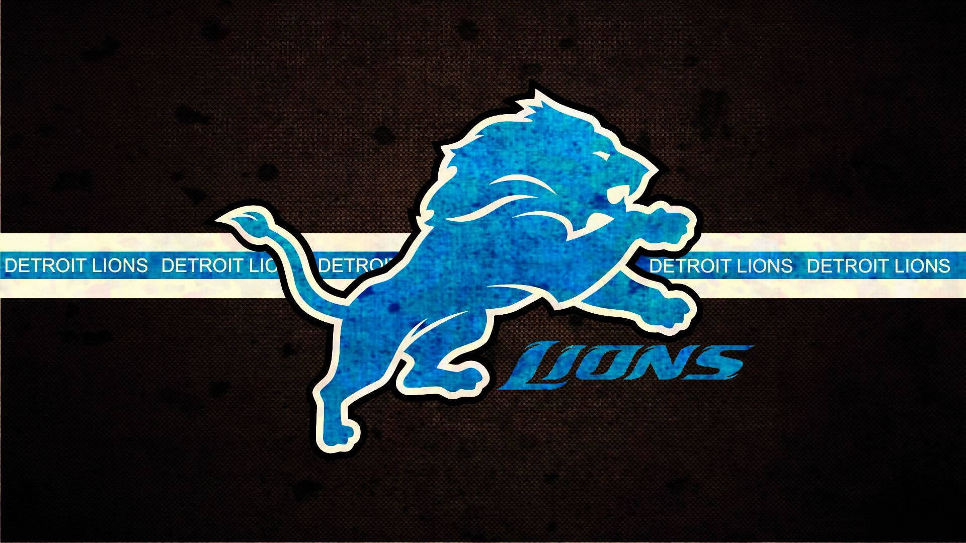 Blue Detroit Lions Nfl Team Logo Wallpaper