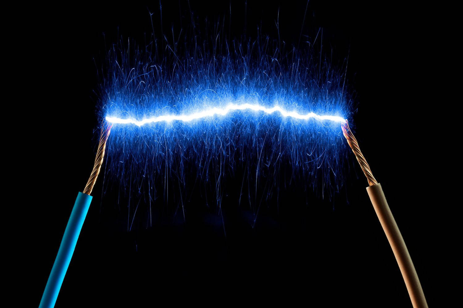 Blue Electric Current Wallpaper