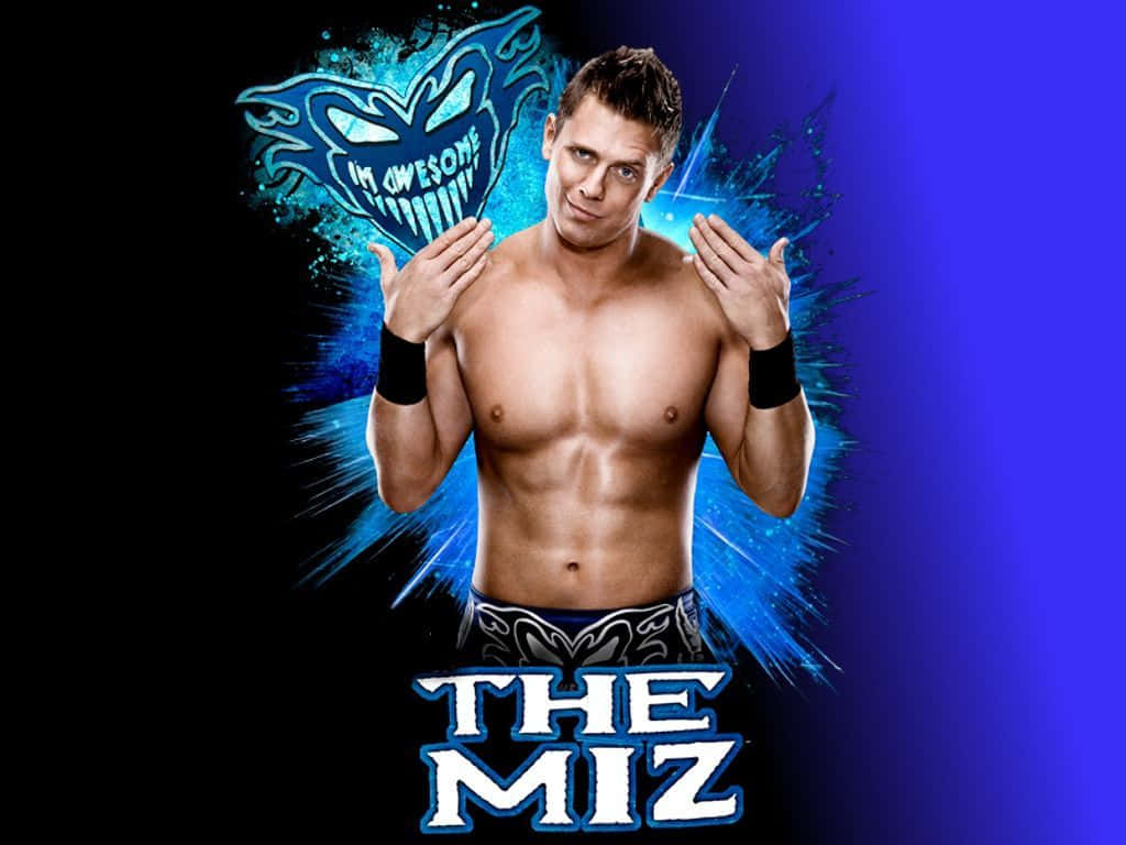 Blue Famous Mask The Miz Wallpaper