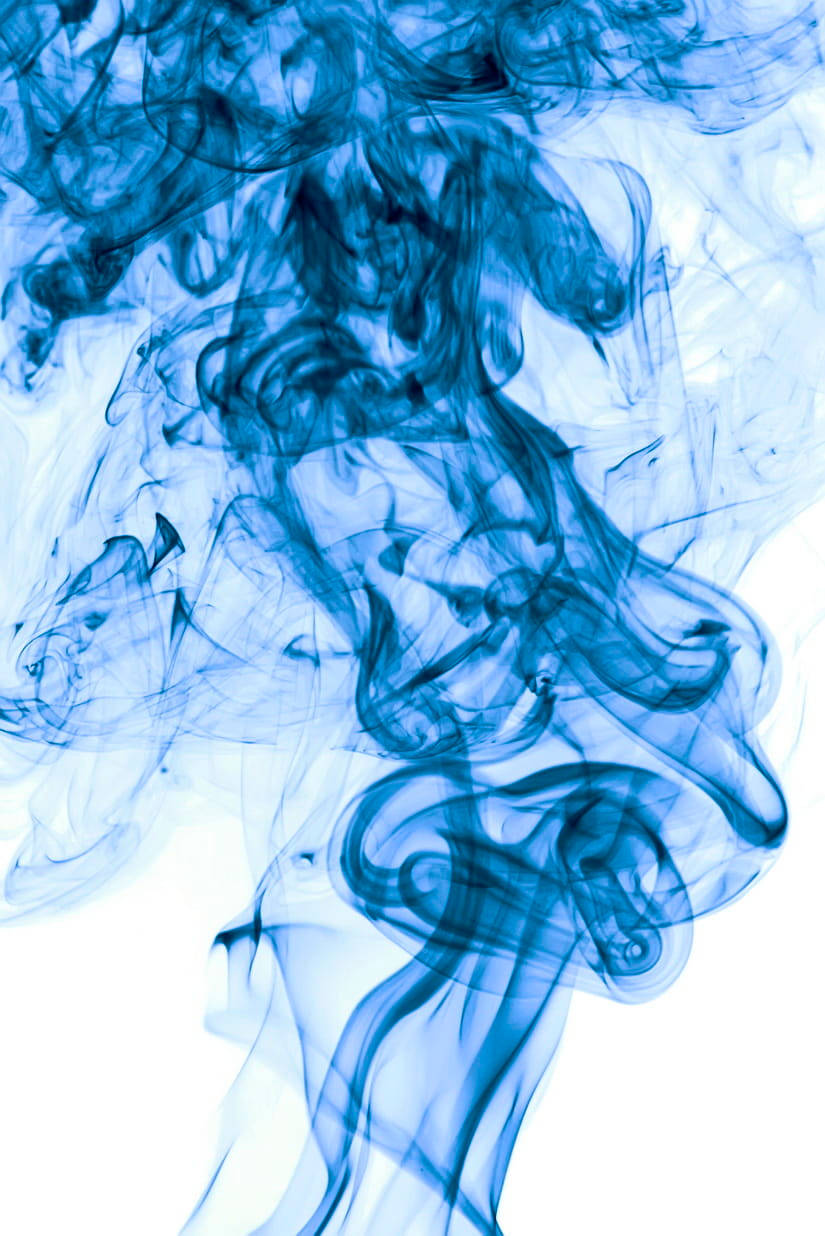 Blue Fire Smoke Wallpaper