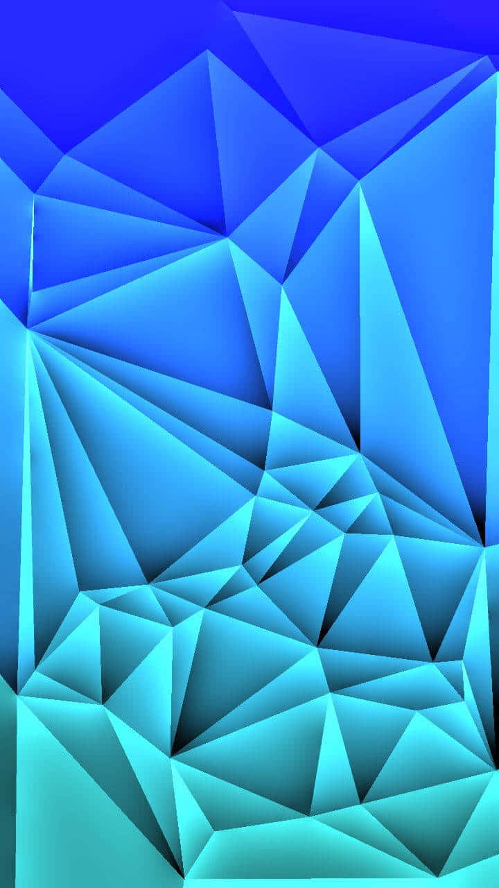 Blue Geometric Pattern Samsung Note20 Wallpaper Wallpaper