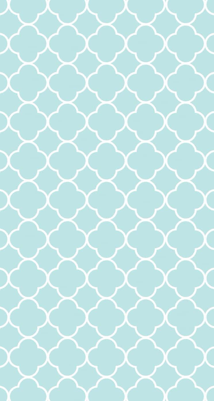 Blue Girly Wall Pattern Wallpaper