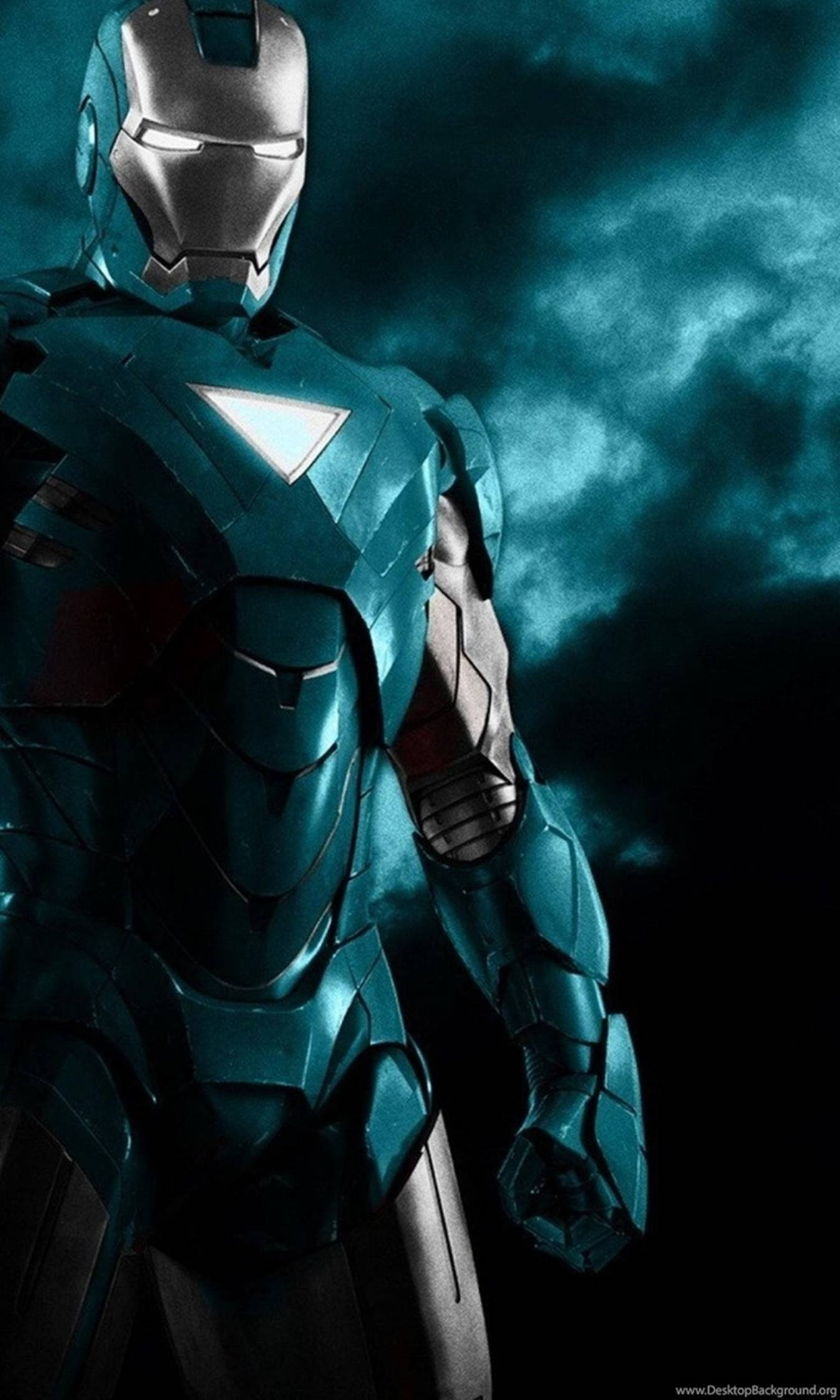 Blue Green Iron Man 4k Iphone Wallpaper