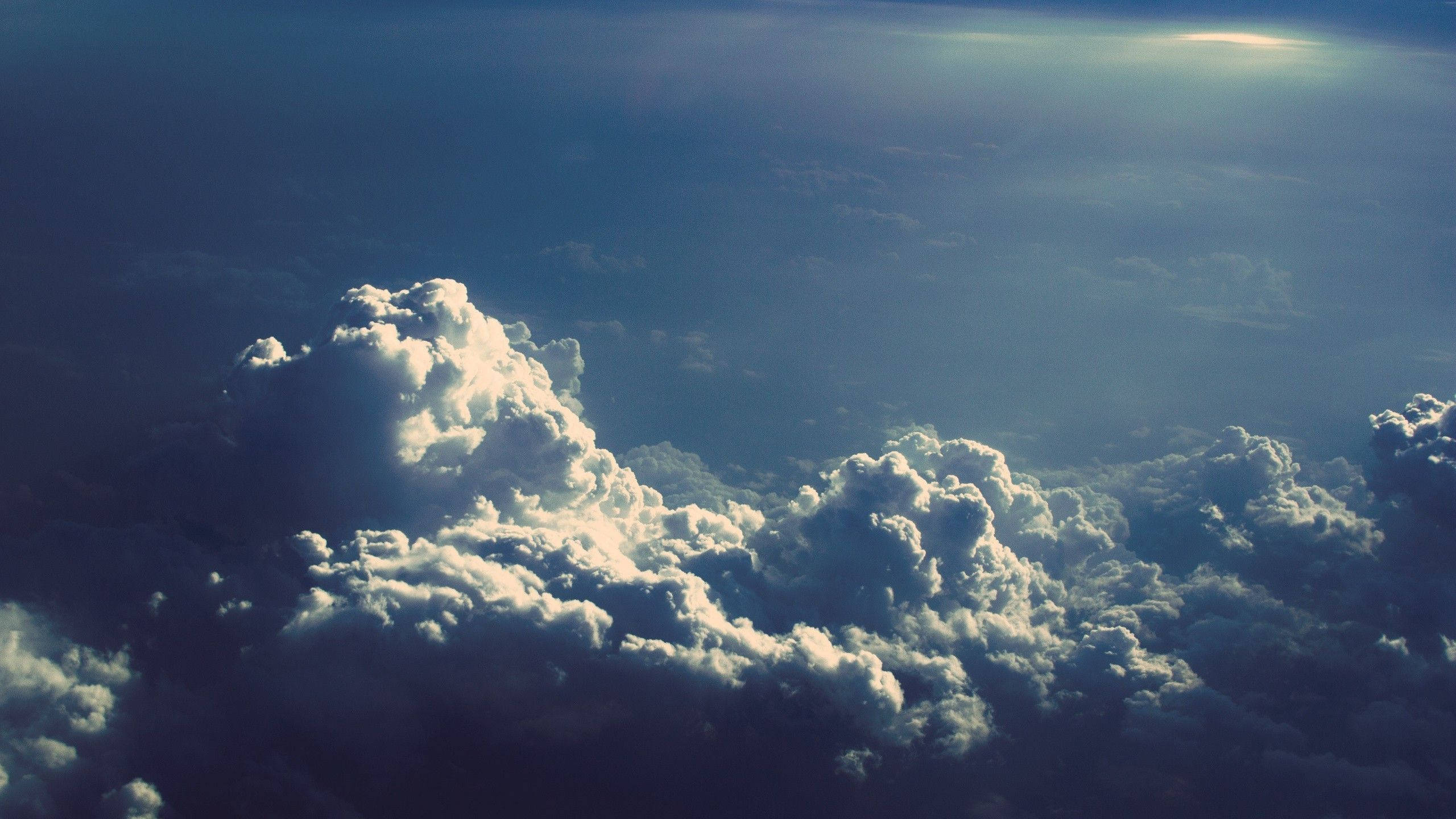 Blue High Resolution Clouds Wallpaper