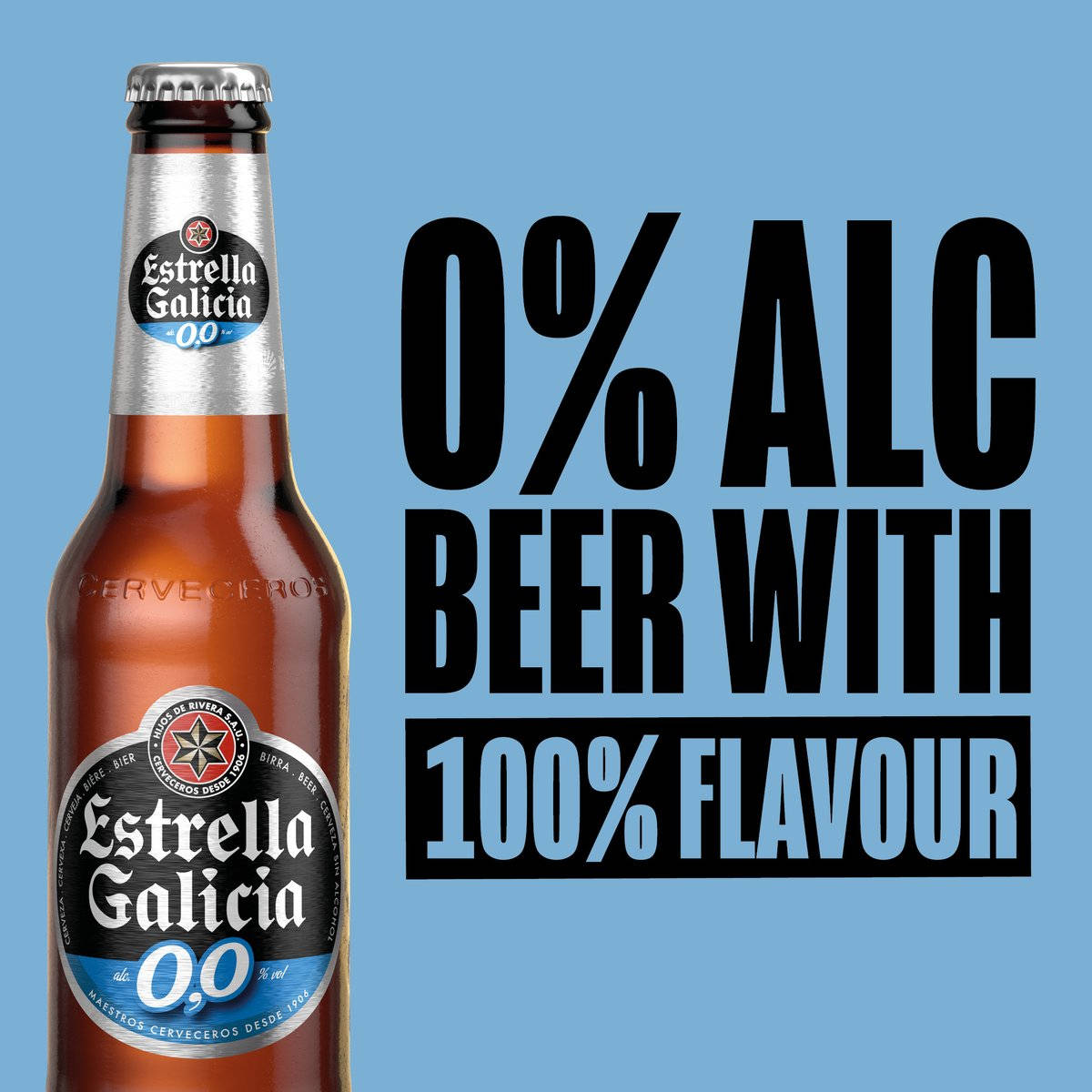 Blue Label Estrella Galicia Beer Wallpaper