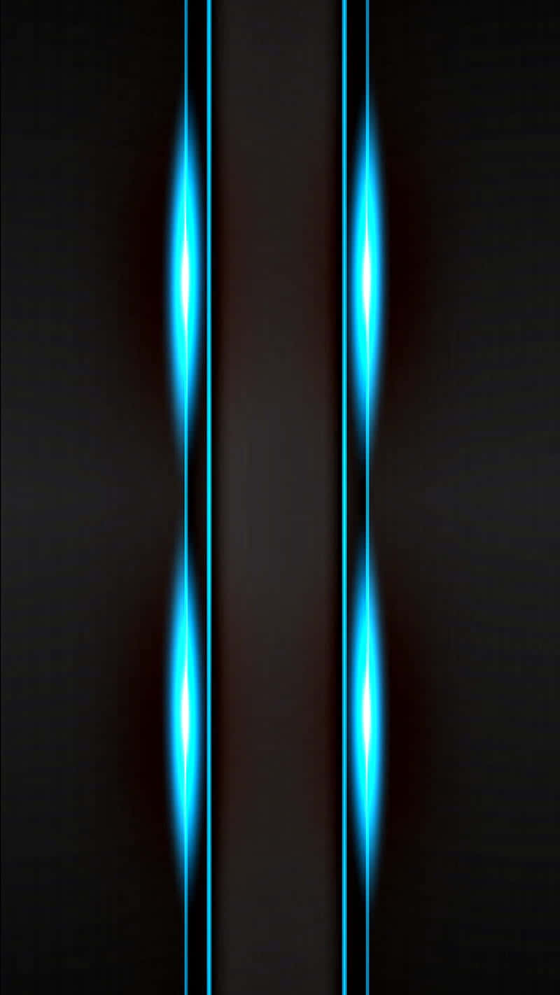 Blue Light Beams On A Black Background Wallpaper
