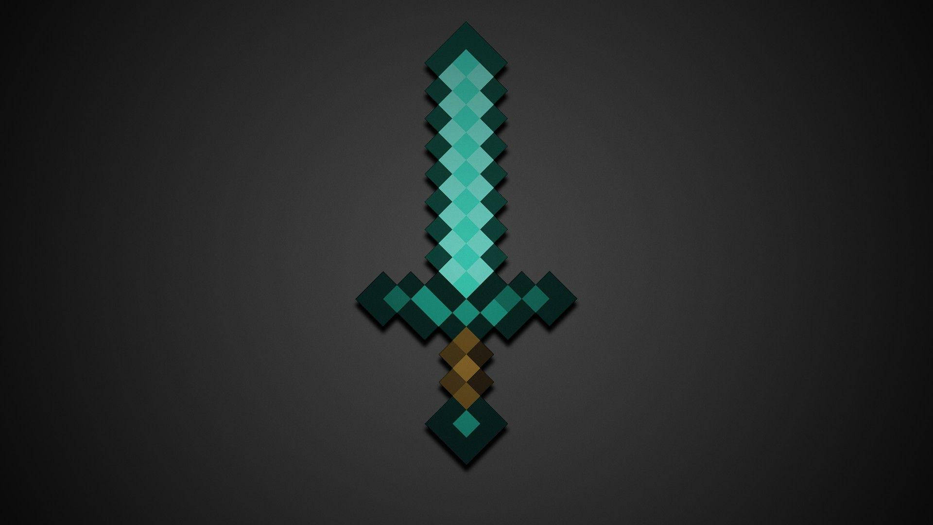 Blue Sword Cool Minecraft Wallpaper