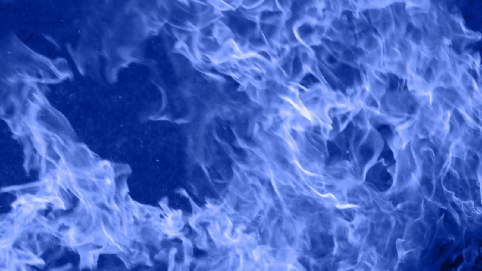 Blue Violet Abstract Flame Cool Pfp Wallpaper