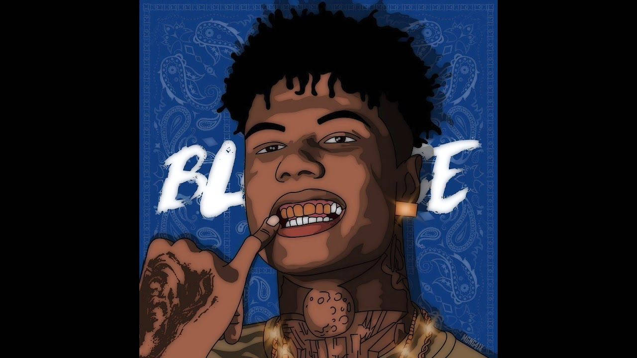 Blueface In 2d Art Wallpaper