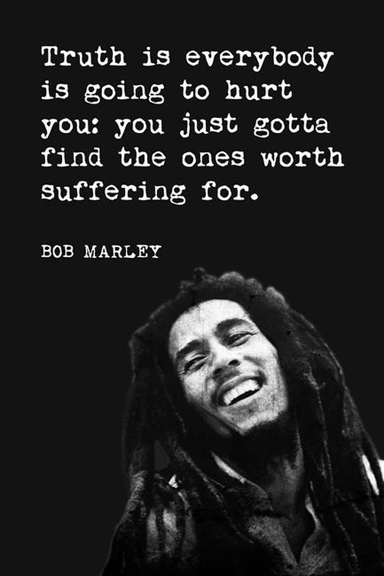 Bob Marley Inspiring Quotes Wallpaper