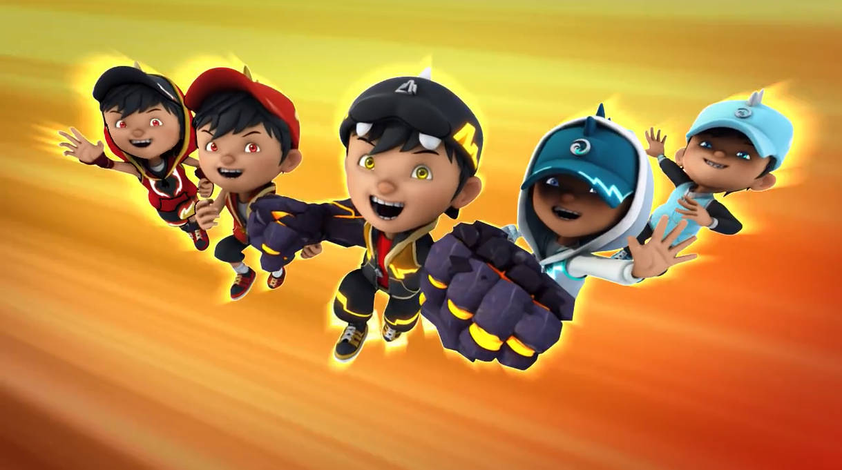 Boboiboy Hd - Elemental Forms Unleashed Wallpaper