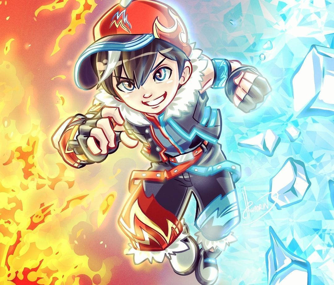 Boboiboy Hd Elemental Fusion Art Wallpaper