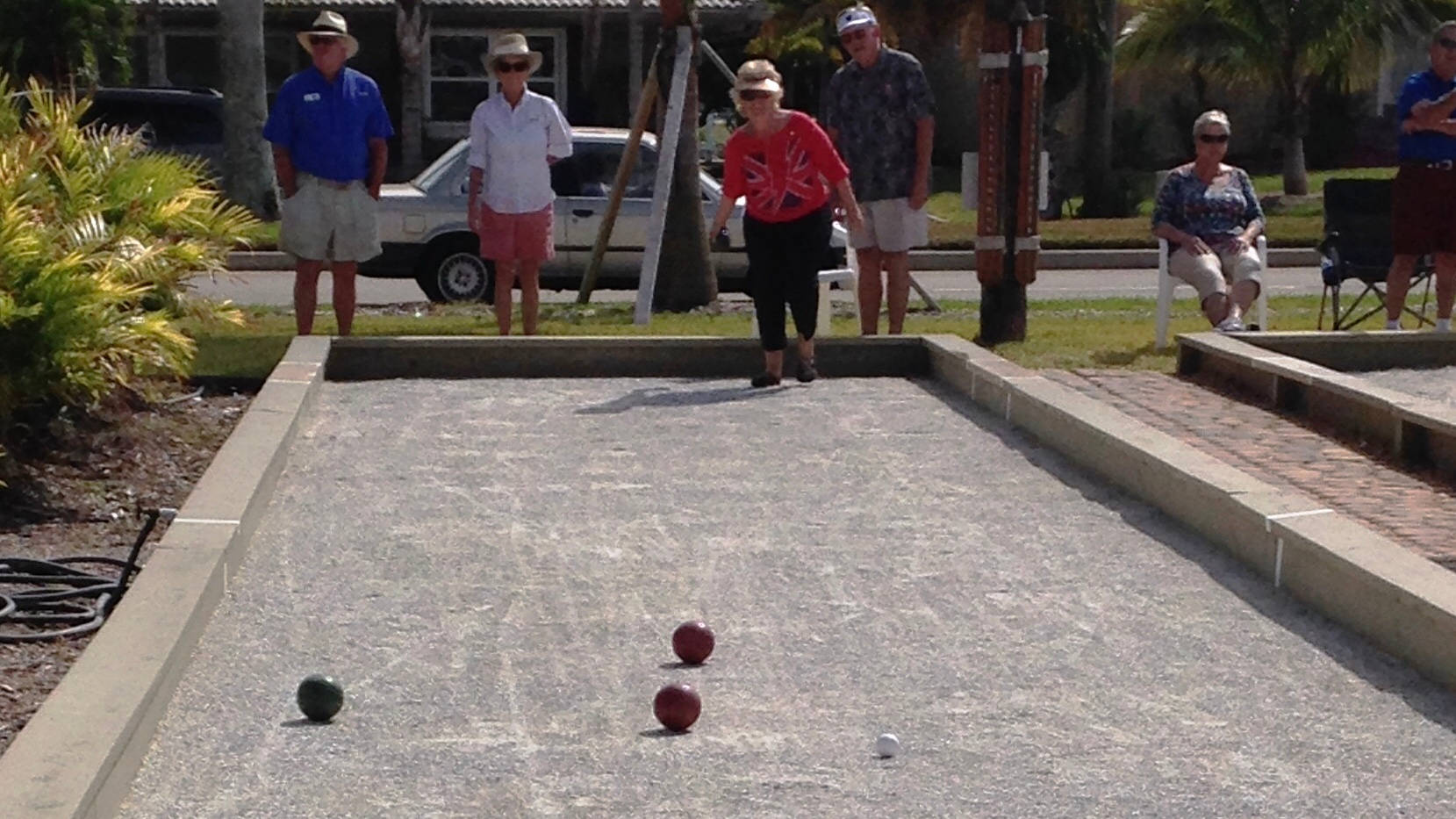 Bocce Ball Old People In Court Wallpaper