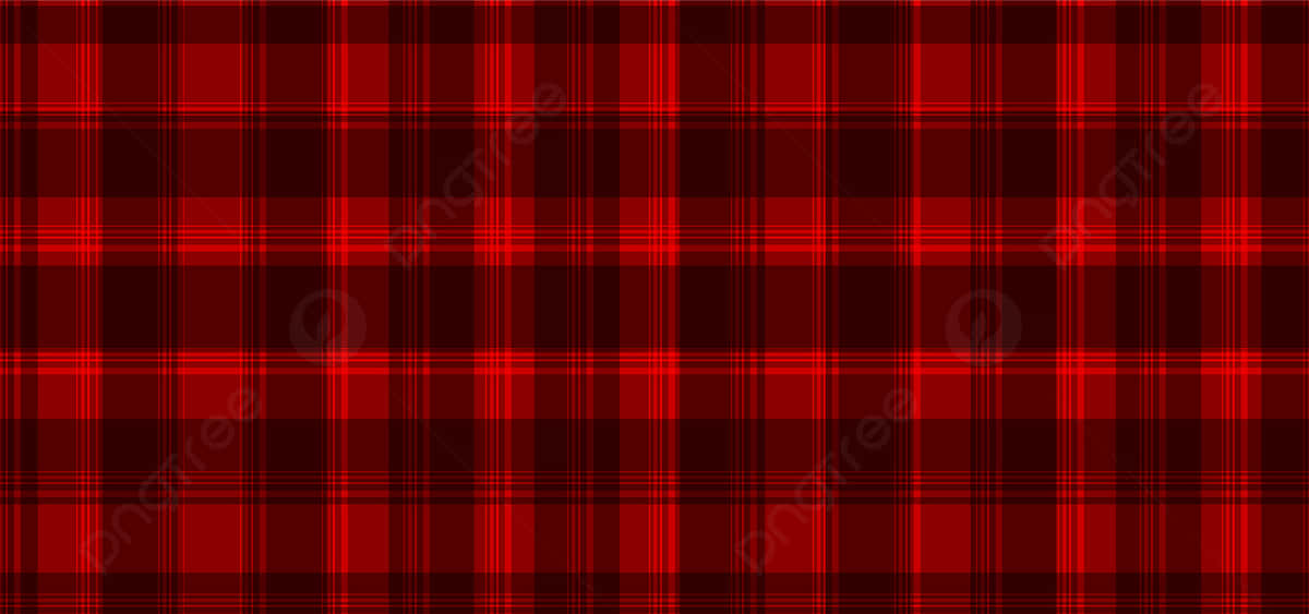 Bold And Eye-catching Black And Red Plaid Wallpaper