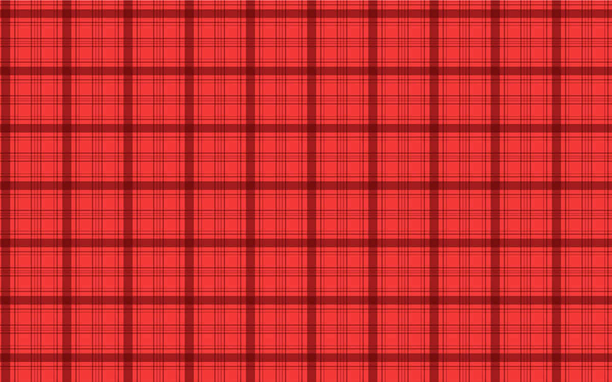 Bold Red And Black Plaid Pattern Wallpaper