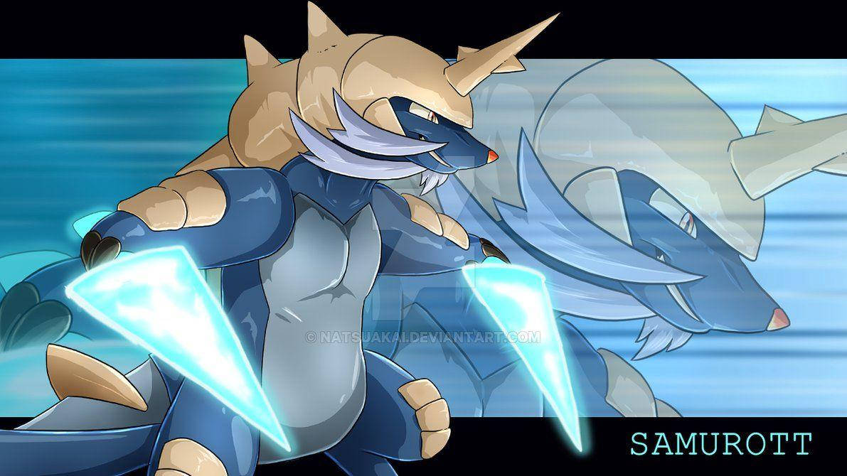 Bold Samurott Stands Ready For Battle Wallpaper