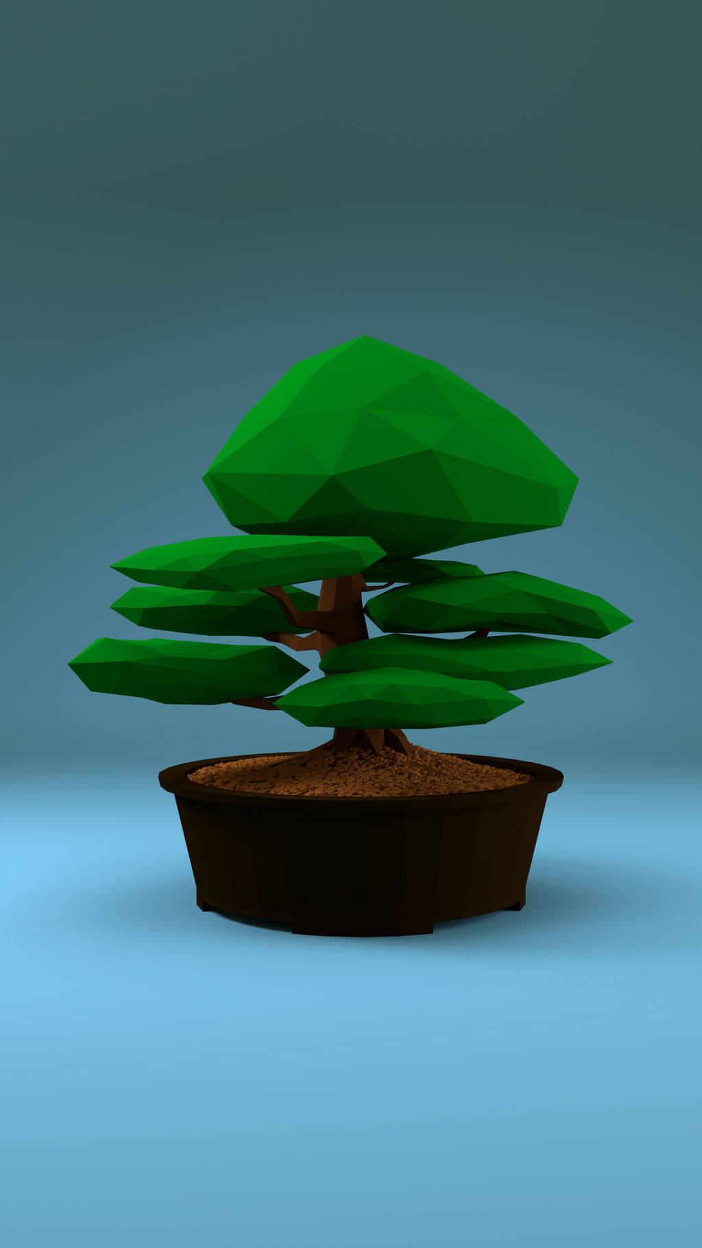 Bonsai Tree 3d Cartoon Art Wallpaper