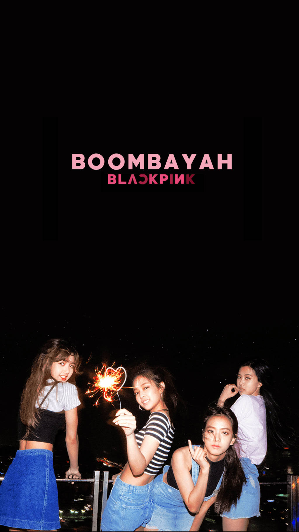 Boombayah Blackpink Members Night Out Wallpaper