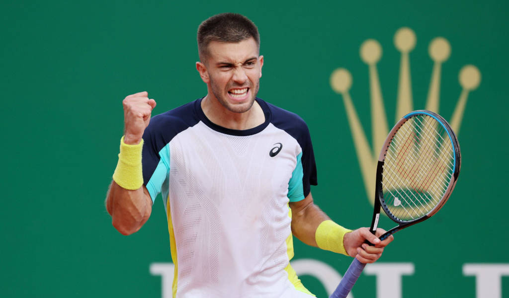 Borna Coric Raised Fist Wallpaper