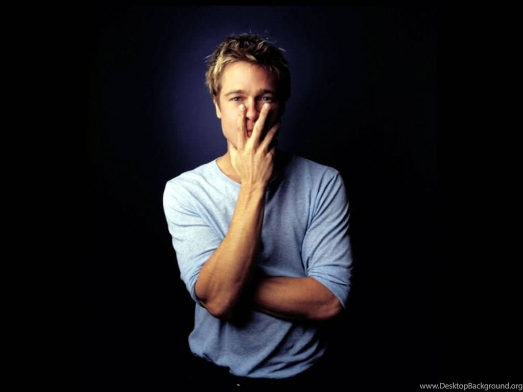 Brad Pitt Face Palm Wallpaper