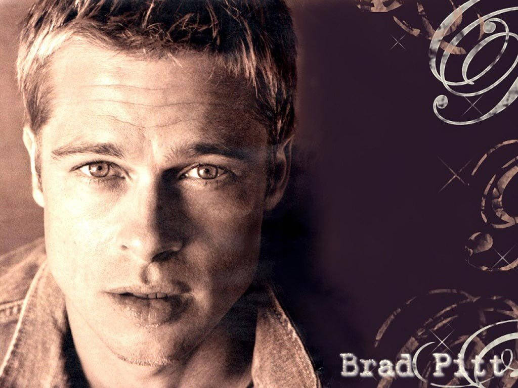 Brad Pitt Vintage Fan Art Wallpaper