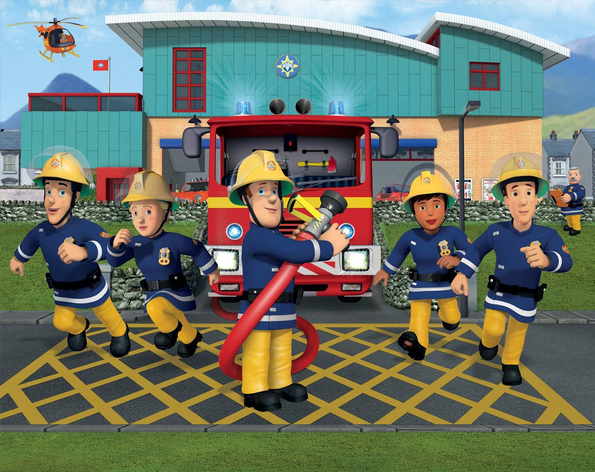 Brave Fireman Sam And His Valiant Team Wallpaper