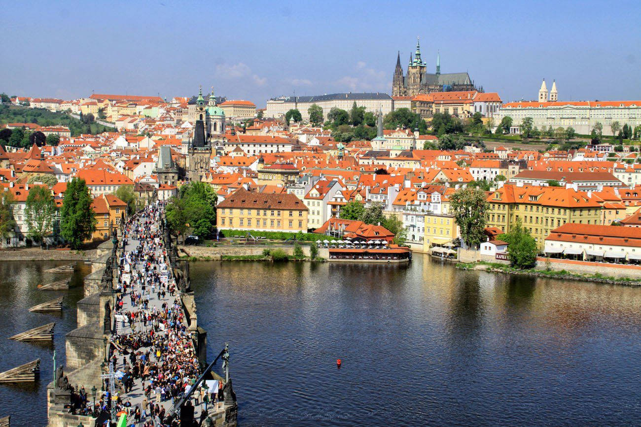 Bridge And Prague Castle Wallpaper