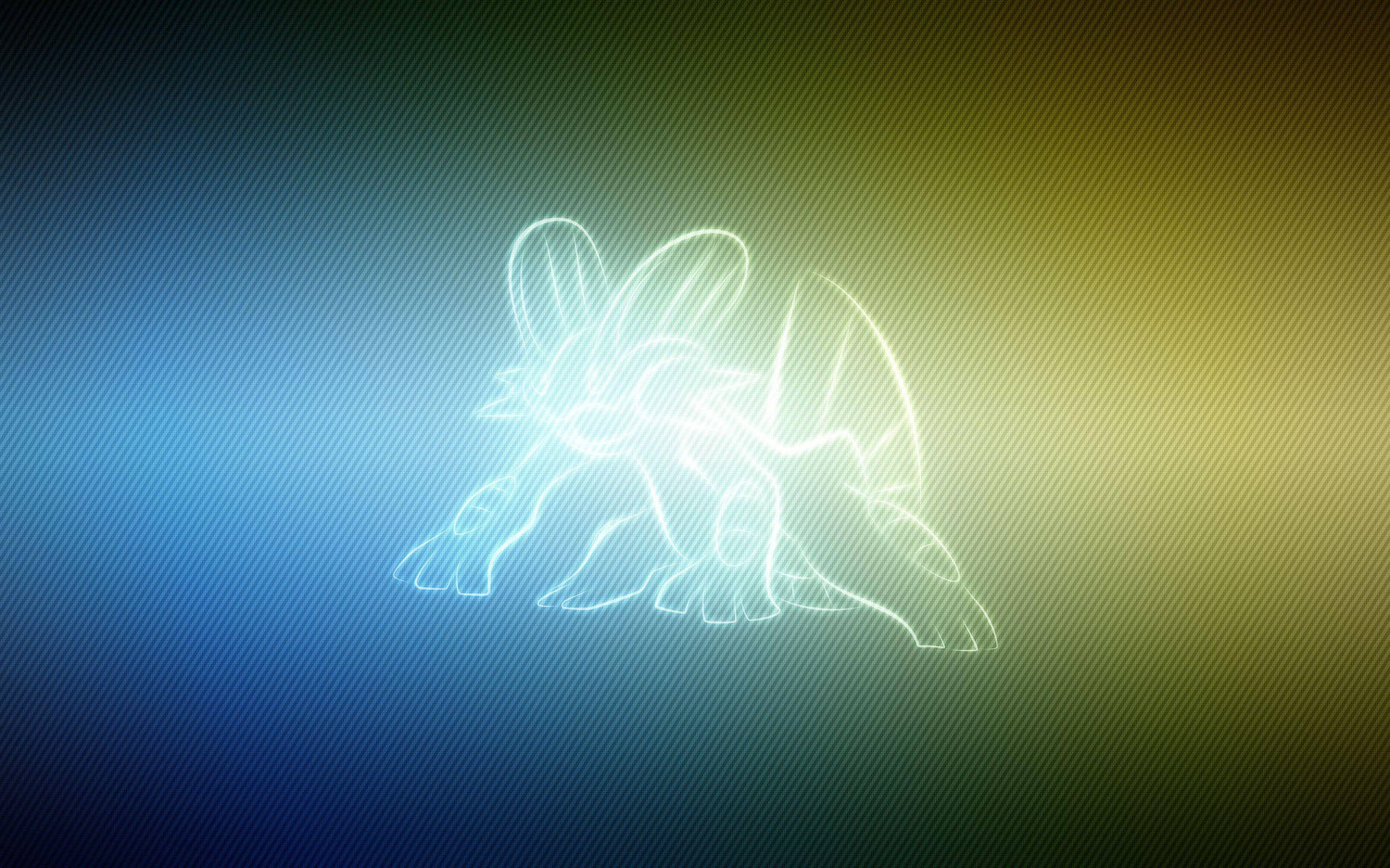 Bright Swampert Outlined Wallpaper